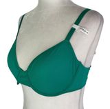 Aerie New SMOOTHEZ Mesh Unlined Underwire Balconette Bra Green Envy Size 36C Photo 0