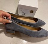 Blue Pointed Toe Flats Photo 0