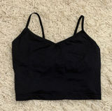 Splits59 Black Women's Seamless Cami Crop Top Photo 0