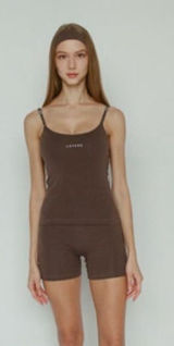 Layere Organic Cotton Espresso Brown Cami Photo 0