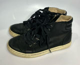 UGG Gradie‎ black leather high top sneakers women’s size 7.5 casual timeless Photo 0
