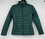 Patagonia Radalie Jacket Women XS Green Quilted Insulated Full Zip 27690 Photo 0
