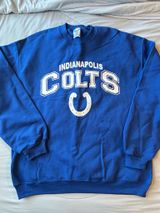 Indianapolis Colts Football Jerzeez Crewneck Sweatshirt Size Large Photo 0