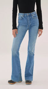 Anthropologie Pilcro‎ The Icon Flare Jeans 29 Blue Button Fly High Rise Denim Photo 0