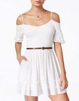 AMERICAN Rag Cold-Shoulder Fit & Flare Dress Photo 0