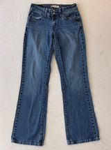 Levi's 529 Curvy Bootcut Jeans Womens 6M Blue Y2K Flap Pocket Flare Photo 0