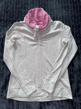 Lululemon In A Cinch Heathered Gray Hoodie Thumbhole Pullover Women's Size 8 Photo 0