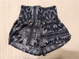 Paisley Free People Movement High Waist Shorts, Size XS Photo 0