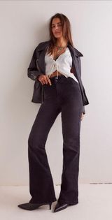 Free People High-Rise Flare Jeans Photo 0
