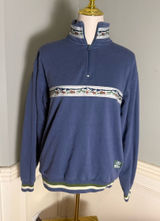 Parks Project Blue Quarter Zip Pullover Wildlife Embroidered Sweatshirt S Photo 0