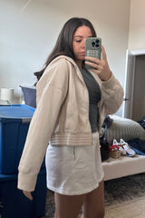 Cropped Zip-Up Abercrombie Hoodie Photo 0