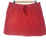 Athleta Farallon Skirt Size L In‎ Dried Cinnamon Red Stretch Sporty Athleisure Photo 0