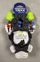 Yaktrax Snow Trax Ice Cleats Tungsten Carbide Spikes Small Medium Black 144087 Photo 0