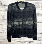 Athleta Bombastic Bomber Zip Up Jacket Small Black Small Photo 0