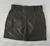 Hollister Ultra High-Rise Faux Leather Mini Skirt – Black – Size M Photo 0