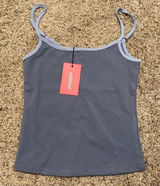 New Edikted size xs grey and blue tank top Photo 0