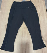 GYMSHARK Womens Leggings Black Cropped Poise Stretch Sportwear Medium NwT‎ Photo 0