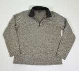 Eddie Bauer Mens XL Gray Heather Quarter Zip Fleece Pullover K3066581 Photo 0