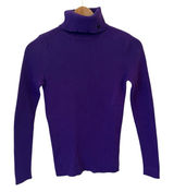 Lauren Ralph Lauren Turtleneck Sweater Women‎ XS Ribbed Purple Photo 0