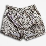 Boohoo Leopard Print Satin Pajama Shorts Women US 16 Tan Black Animal Sleepwear Photo 0