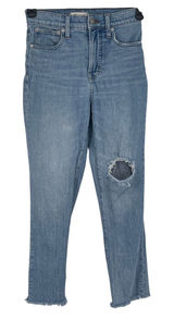 Madewell The Perfect Vintage Jean Straight Size 25 Distressed Raw Hem Y2K 90s Photo 0