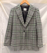 Aritzia Sunday Best Plaid Blazer Jacket Green Business Casual Formal Small Photo 0