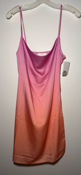 BP Cocktail Satin Mini Slip Dress Pink Orange Ombre XS Photo 0
