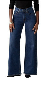 NWT Levi's Womens 728 High Rise Zip Fly Wide Leg Jeans 94417114 Blue 32X32 Photo 0