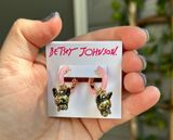 Betsy’s Johnson Frenchie Huggie Earrings Photo 0