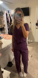 purple scrub set Size XS Photo 0