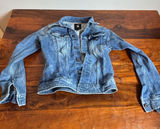 G-Star Raw 3301‎ Slim Jacket Womens XS Blue Denim Trucker D17437-C052-C293 Photo 0