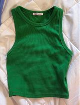 Zara Green Tank top Photo 0