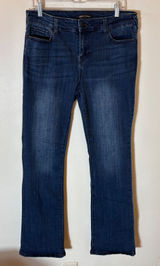 True Religion Becca Mid Rise Bootcut Jeans Dark Wash Indigo Size 31 Photo 0