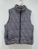 Princess Vera Wang quilted puffer floral vest size XL Photo 0