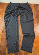 Athleta Post Om Jogger Black Modal Blend Yoga Pants Womens MT Tall 54023 Photo 0