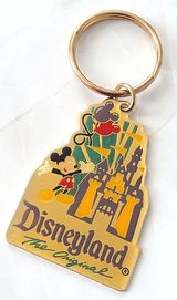 Disneyland The Original Key Ring Vintage Disney Keychain Gift Shop Park Photo 0