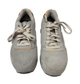 Reebok Women's Harman Composite Toe Light Gray Suede Work Sneakers Orange Trim Photo 0