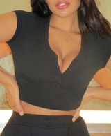 SKIMS New Vintage Henley T-Shirt S Photo 0
