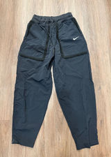 Nike Womens Sportswear Nylon Sherpa Trim Jogger Pants Black Small DQ6809-010 Photo 0