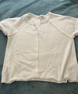Altar'd State waffle raw edge short sleeve Photo 0