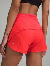 lululemon speed up high rise lined short 4” long carnation red 6 W7BJ8T Photo 0