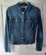 VTG GAP Denim Trucker Jacket XS Y2K festival bohemian cowgirl western country Photo 0