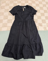 Pact‎ Organic Cotton Canopy Linen Blend Notch Neck Dress M Photo 0