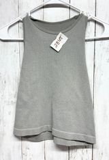 Free People Shirt Women Size M/L Ribbed High Neck‎ Sleeveless Athletic Tank Top Photo 0