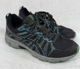 ASICS GEL-Venture 7 Womens Trail Running Shoes Black Aqua Green 7.5 Photo 0