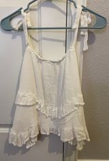 white flowy country top Photo 0