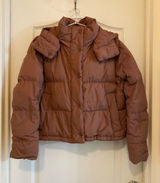 Lululemon Wunder Puff Brown Cropped Puffer Jacket size 8 Photo 0