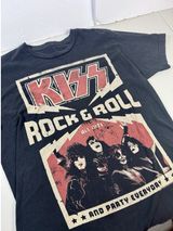KISS Rock N Roll All Night And Party Everyday Vintage Style T-shirt Womens Photo 0