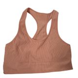 Honeydew Ribbed Racerback Sports‎ Bra Pinkish Peach XL Seamless Activewear Photo 0