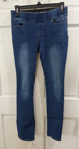 Harley-Davidson Women's Straight Leg Dark Blue Stretch Jeans Size 30 Tall Long Photo 0